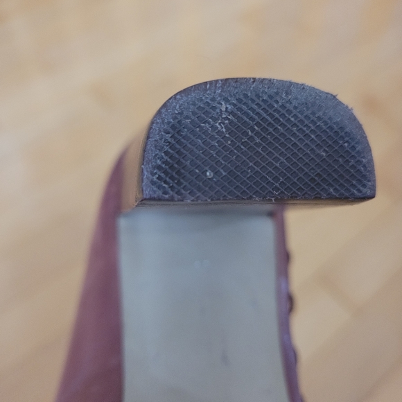 Open Toe Heels Dark Brown Leather with Chunky block heel size 8.5 - Picture 8 of 11